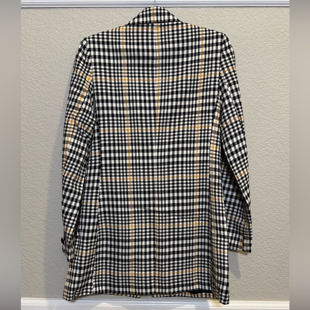 NWT Truth by Republic Women’s Houndstooth Plaid Blazer Size 6 - Picture 4 of 4